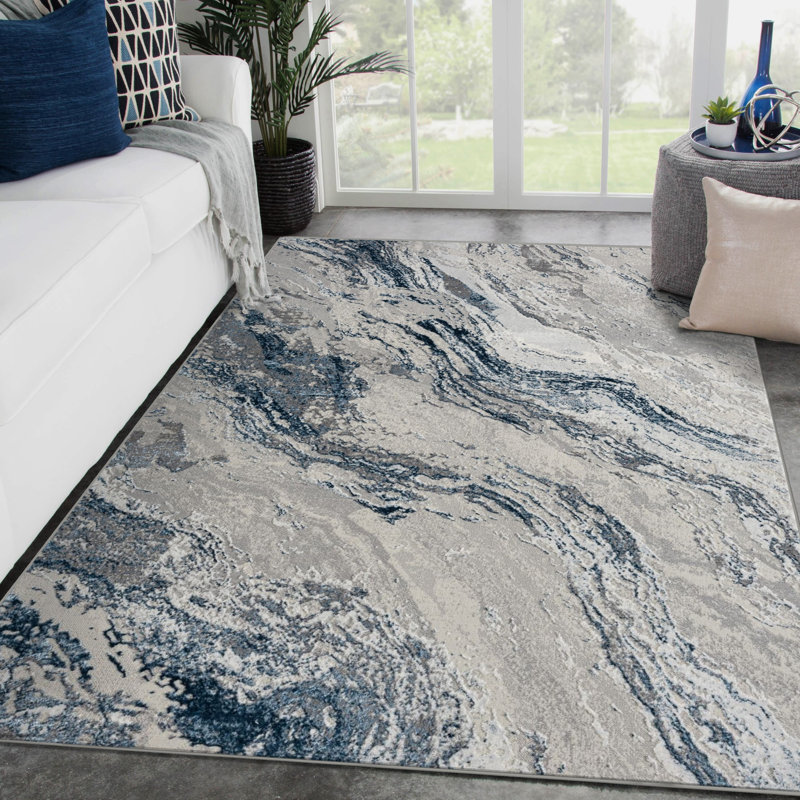 Timmo Abstract Indoor Rug, Rectangle 8 x 10