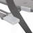 3 Pieces Patio Bistro Balcony Metail Chair Table Set-883280859