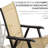 4Pcs Patio Folding Chairs , Stackable Outdoor Dining With . Lightweight For Lawn, Camping, Beach. Metal Frame, No Assembly, Mixed Brown  4Pcs , Lightweight, Portable Dining, Hint