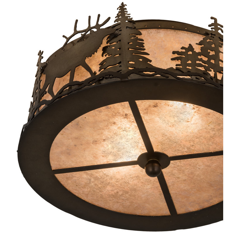 Rustic Lodge 2 - Light Flush Mount