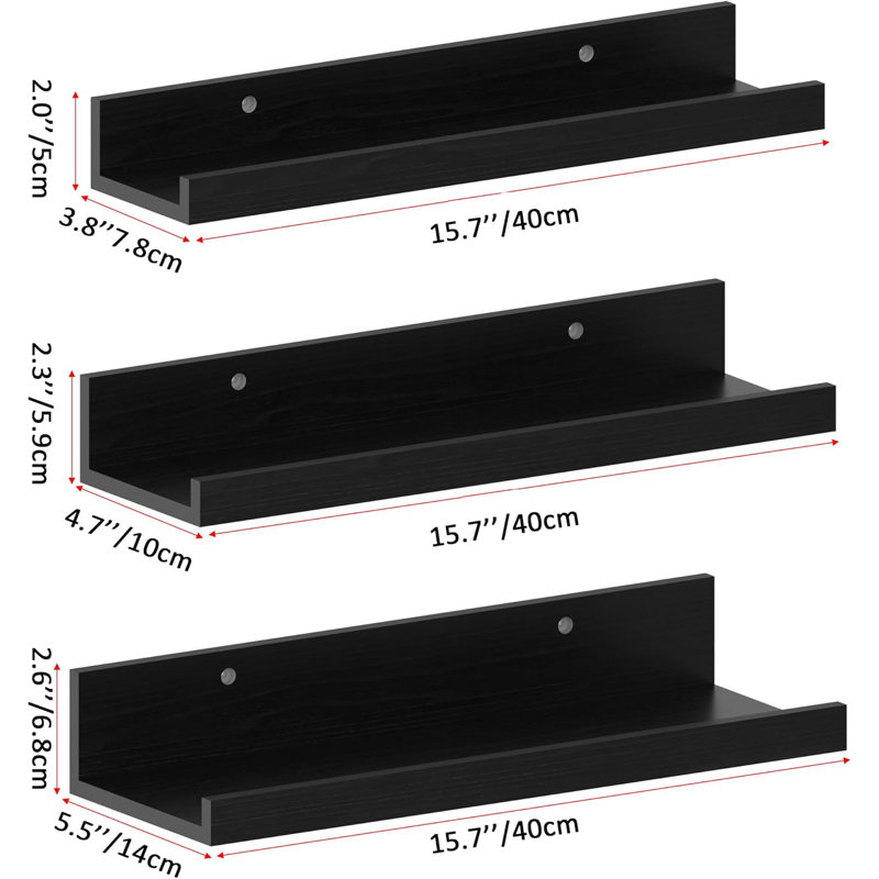 Floating Shelf, Black