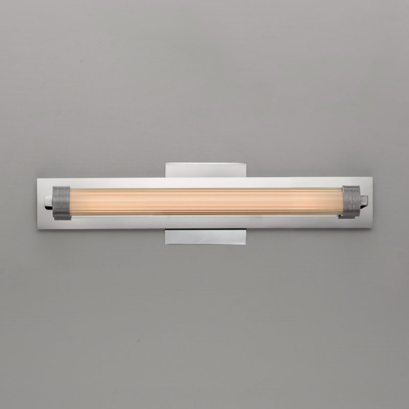 Applique murale encastrée DEL Delice, H 4,75 po x l 19 po x P 3 po, Chrome poli