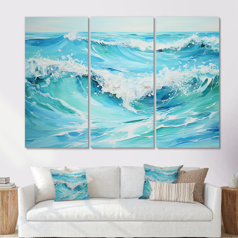 Ensemble de salon Ocean Charm, Toile tendue, H 32 po x l 48 po x P 1 po