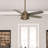 52" Hampshire 5 - Blade Ceiling Fan With LED Light Kit And Handheld Remote-90790090