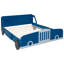 Lit voiture double pleine grandeur avec roues stables - Contreplaqué fabriqué pour un repos confortable Plateforme en forme de voiture gracieuse Matériau solide Bonne nuit-760241495-760241488