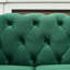 Causeuse en tissu glamour moderne Emma avec coussins moelleux