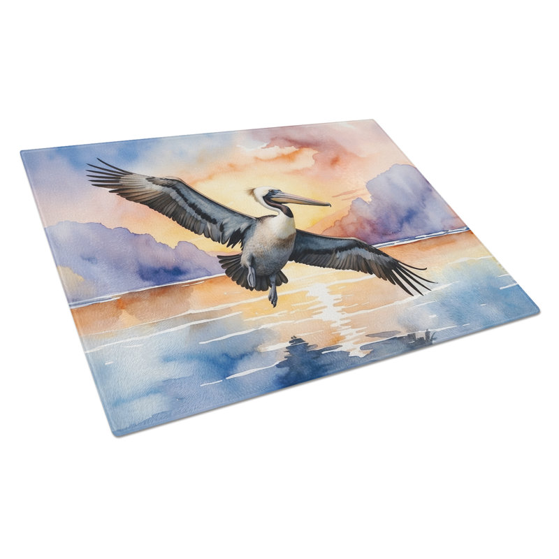 Planche à découper en verre Pelican Fyling at Sunrise
