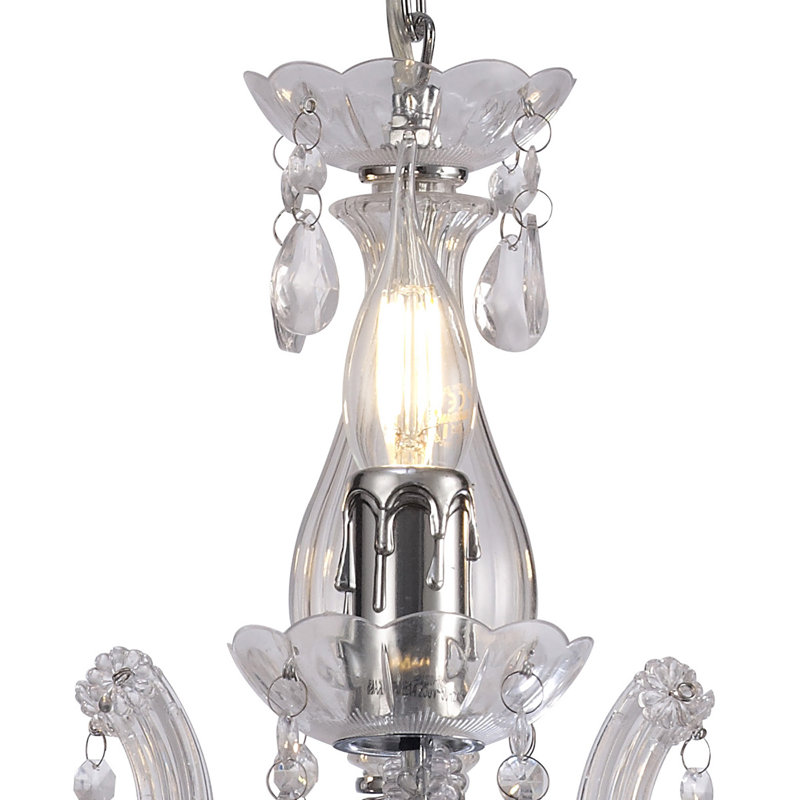 Grantham 3 - Light Candle Style Chandelier