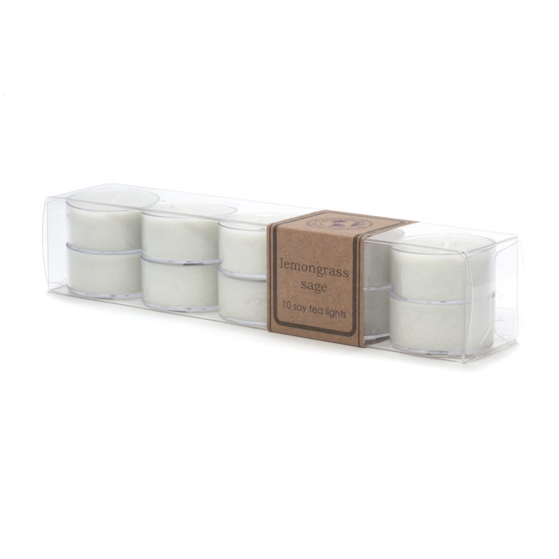Bougie chauffe-plat citronnelle, sauge, soja