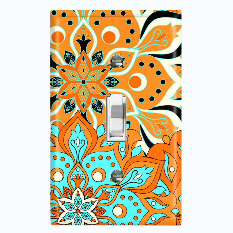Patterned Toggle Light Switch Standard Wall Plate