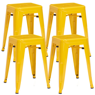 Tabouret court de 18 po en métal