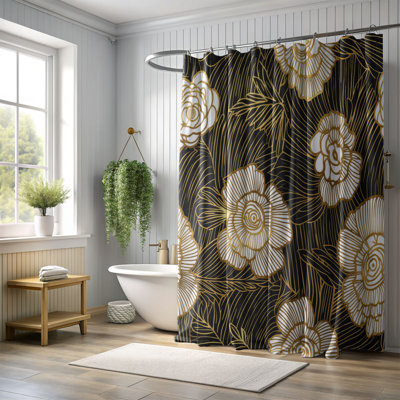 Rideau de douche Deluxe Romance - Premium