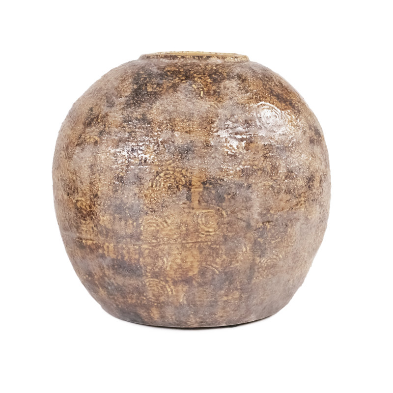 Handmade Ceramic Table Vase, 11" H x 11" W x 11" D