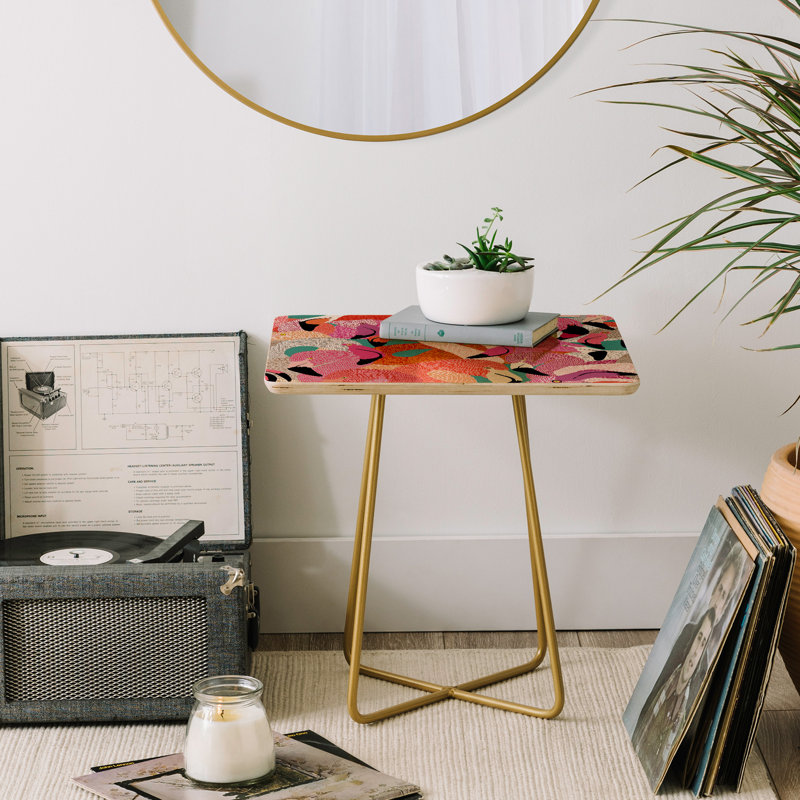 Solid Wood Top End Table
