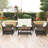 Zayna 8 - Person Patio Conversation Set with Cushions