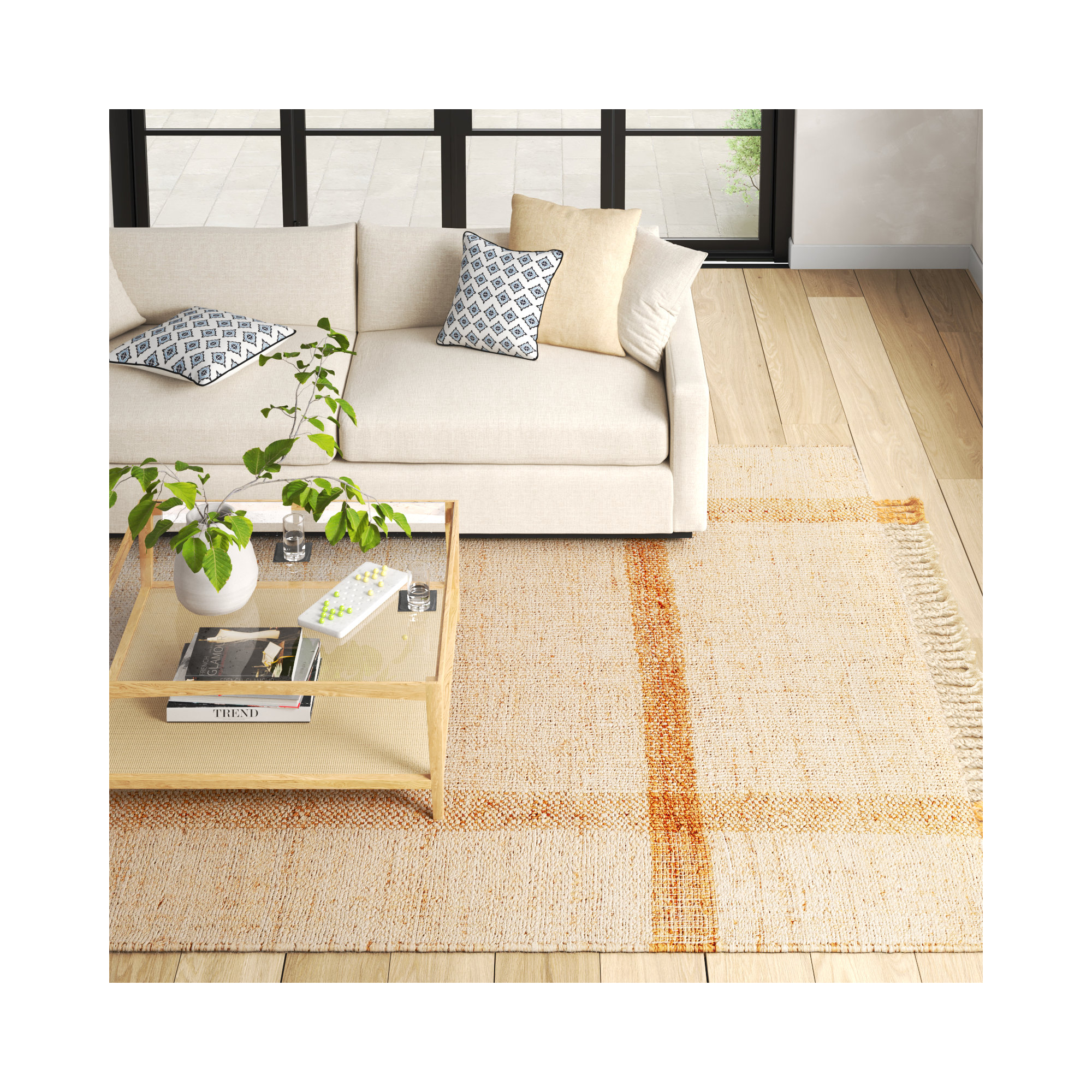 Handmade Jute / Sisal Rug, Rectangle 8'10" x 12'