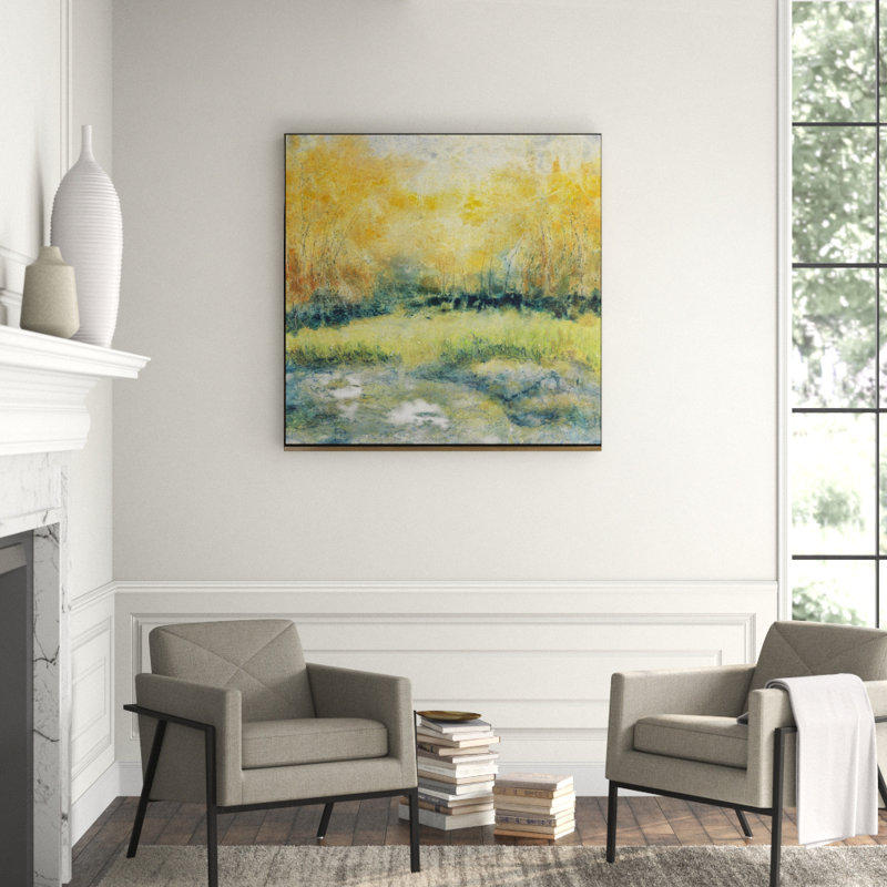 Late October Painting, Gold Framed