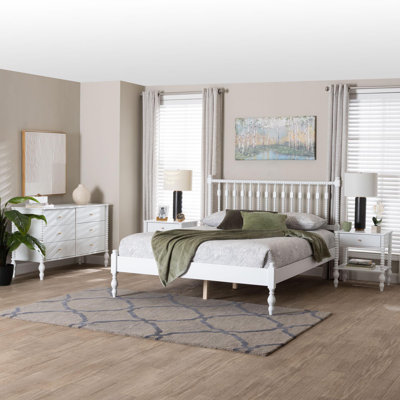 Ensemble de chambre à coucher à 4 tiroirs Baxton Studio Cherree