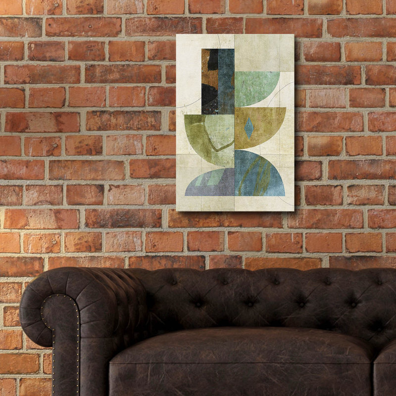 Art mural en verre épique «Collage no. 29» par Suzanne Nicoll, 16 po x 24 po, H 24 po x l 16 po
