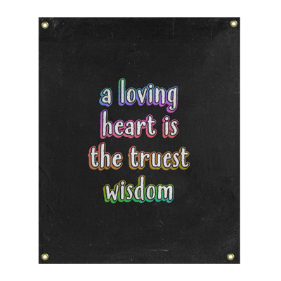 Tapisserie en polyester avec citation en polyester