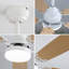 Ventilateur de plafond DEL moderne de 52 pouces avec 6 vitesses, moteur à courant continu réversible, 5 pales, télécommande-500607275-500607274