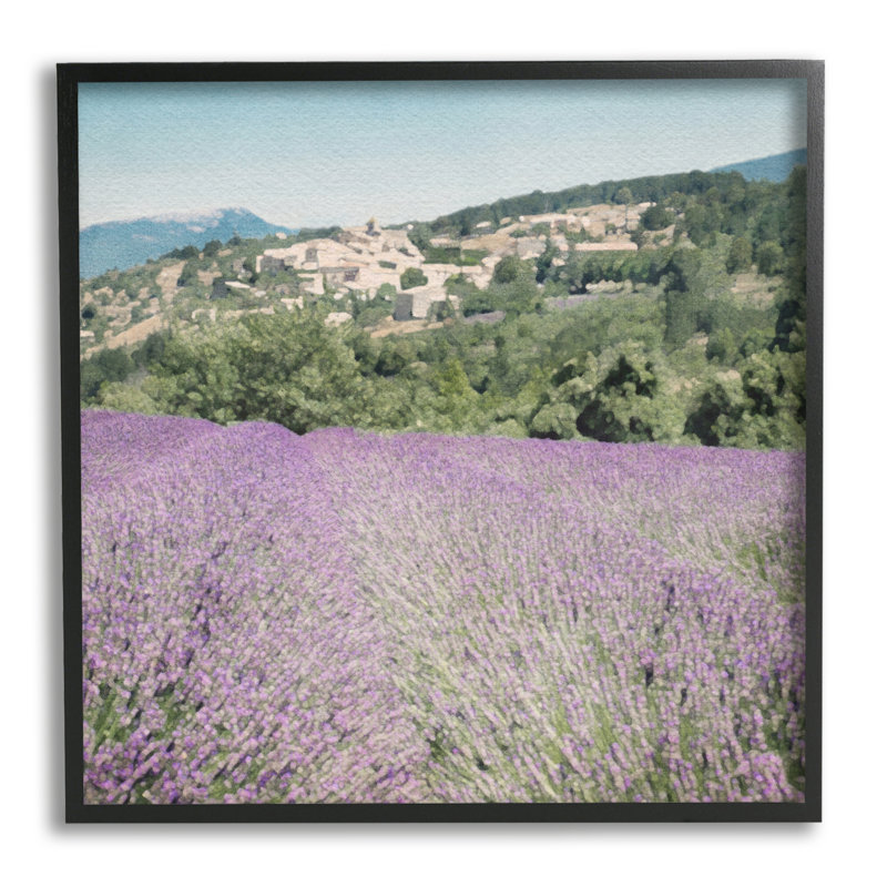 «Lavender Meadow Landscape», impression sur toile, H 24 po x l 24 po x P 1,5 po