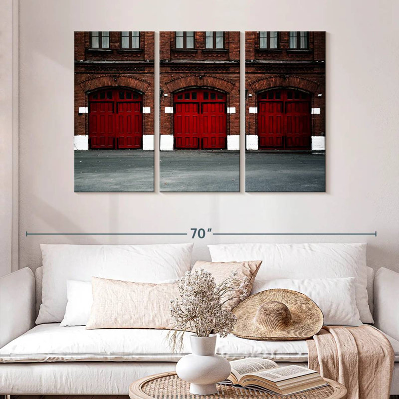 Fire Station, 32" H x 50" W
