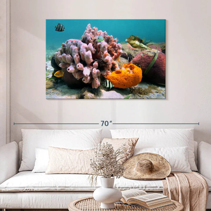 Éponge de mer rose Brampt, H 30 po x l 45 po