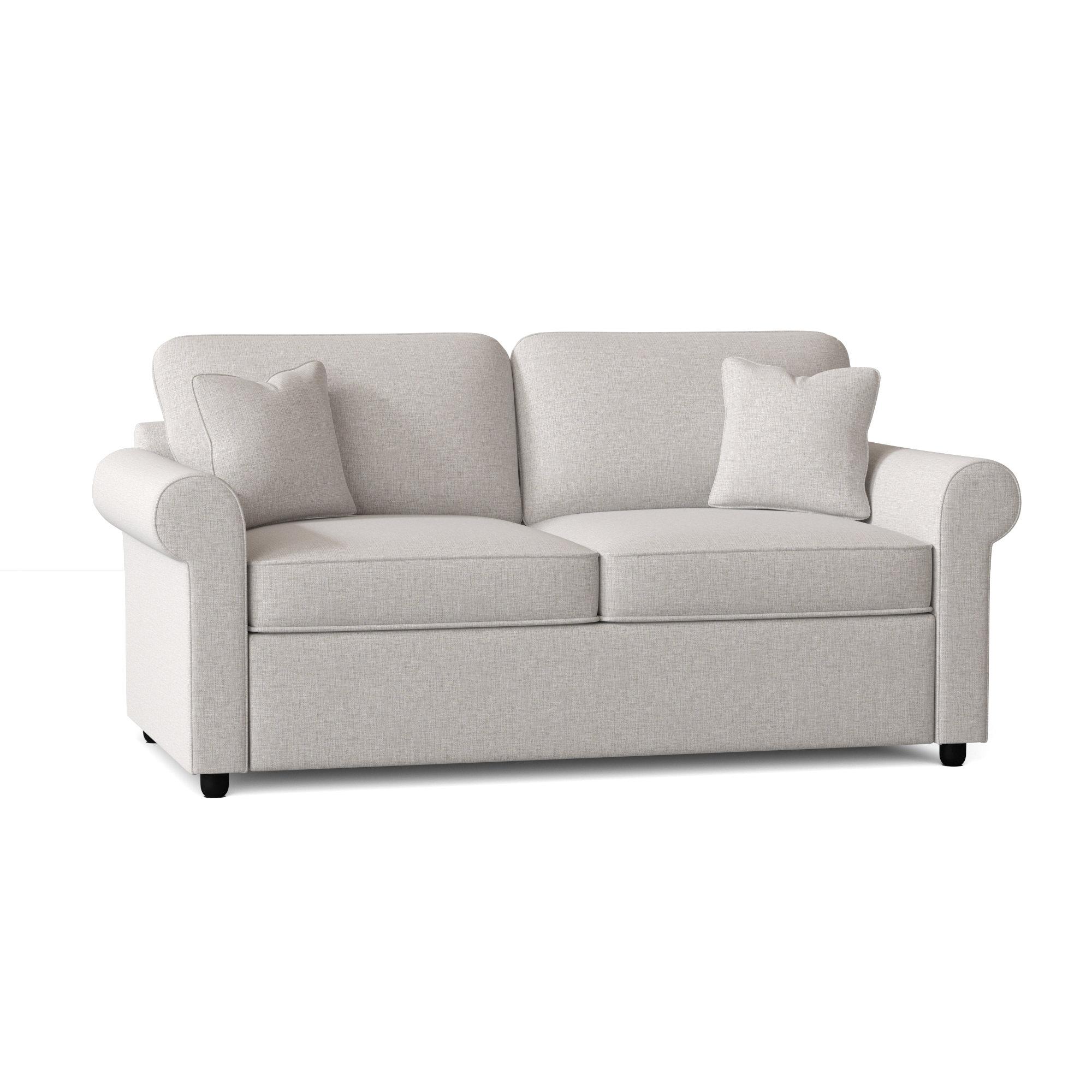 Warrington 76'' Upholstered Sleeper Sofa, Dursky Ivory