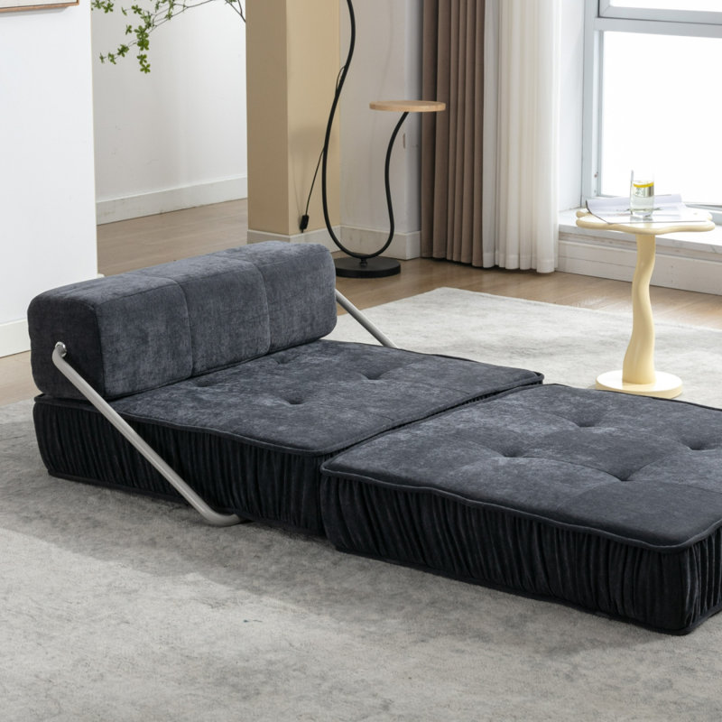 Canapé-lit pliant, futon-lit, Noir
