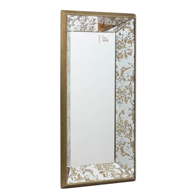 20" X 12" Antique Silver Rectangle Mirror With Floral Importance Distinction Characteristic, Medium Sized, Mirrored Display Tray, Hanging Enchantment Sized Wall Distinction, Temptation