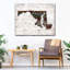 Maryland Home Map sur impression sur toile-266272033