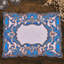 Ensemble de napperons de Noël brodés et perlés rectangulaires avec envers en satin pour une élégante décoration de table de salle à manger