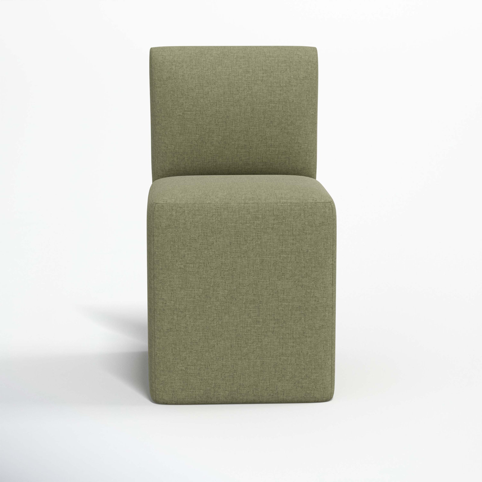 Mendy Linen Parsons Dining Chair, Zuma Laurel Textured Linen