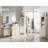 Riccio Freestanding Over The Toilet Storage Cabinet with Sliding Fluted Door Adjustable Shelf-2051120543