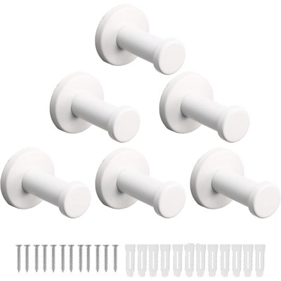 Crochets pour serviettes de bain muraux en acier inoxydable, crochets à manteaux robustes avec conception anti-rotation, durable et résistant à la rouille pour la salle de bain, la chambre à coucher, la cuisine