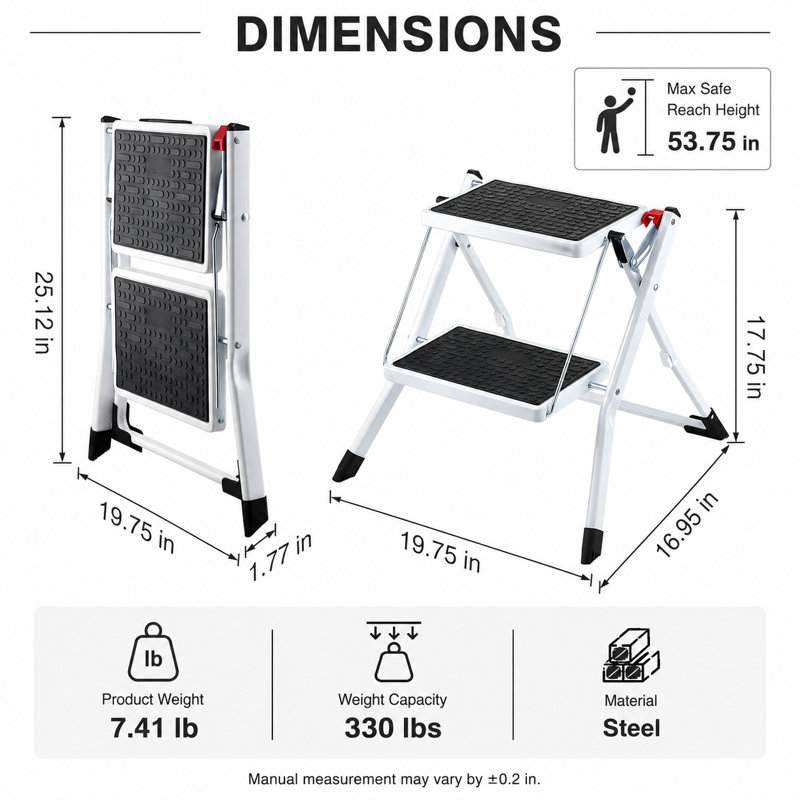 Steel Two Step Stool