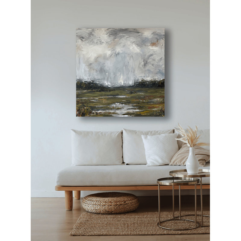 On The Marsh By John Beard - Gallery Wrapped Canvas Print Print by John Beard, 20" H x 20" W x 1.5" D, White Framed Canvas