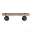 Oak & Sandy Black Finish Wall Rack