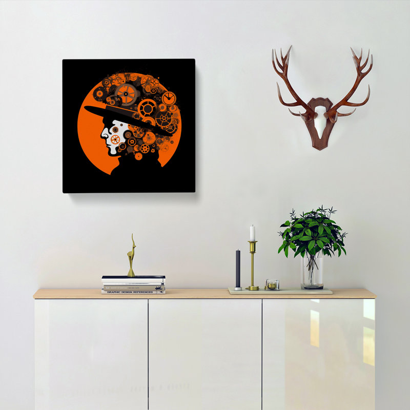 Clockwork Orange Abstract Art - Print