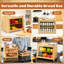 Bamboo Bread Box for Kitchen Countertop, Double Layer Bread Storage Container For Homemade Bread, Natural-1174642420