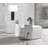 Mirrored Abstract Geometric End Table Silver