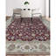 Tapis rouge et beige noué à la main de haute qualité