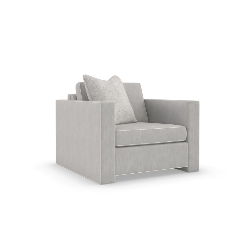 Armchair, Gray Polyester Blend