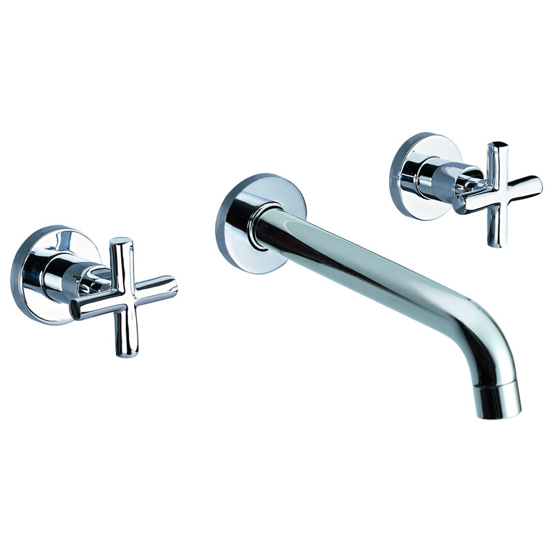 Widespread Bathroom Faucet, Polished Chrome
