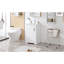 Meuble-lavabo de 20 po avec lavabo, armoire de salle de bain avec porte à fermeture douce, support de rangement et tablette réglable, blanc-1012377667