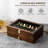 Fine Silverware Box With Glass Lid, 2-Layer Wooden Silverware Chest With Drawer,2 Layer-108372409