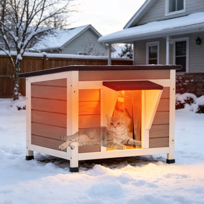 Abri pour chat isolé pour chat extérieur