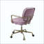 Chaise de bureau en cuir fleur-876347619