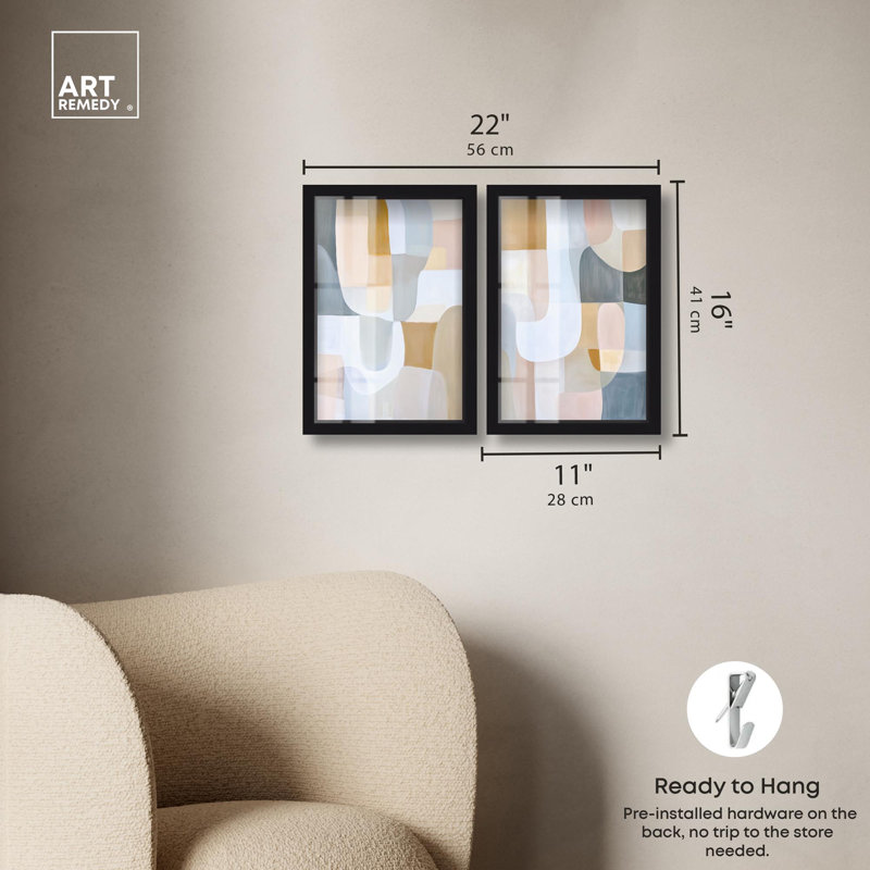 Harmony Living Art , Black, H 16 po x l 11 po
